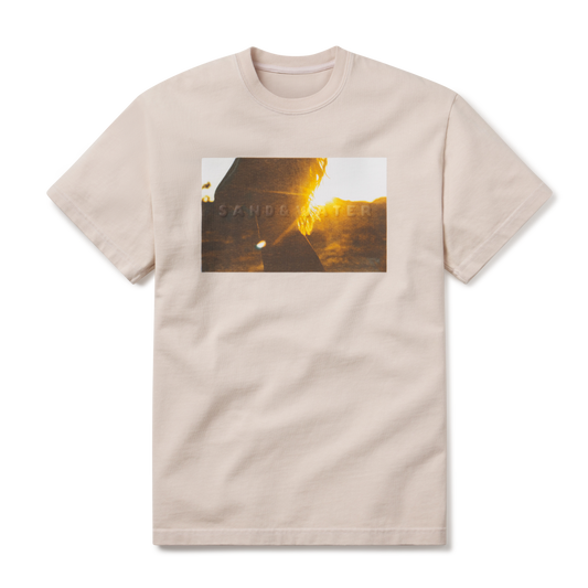 Tan Short Sleeve T-Shirt Sunset